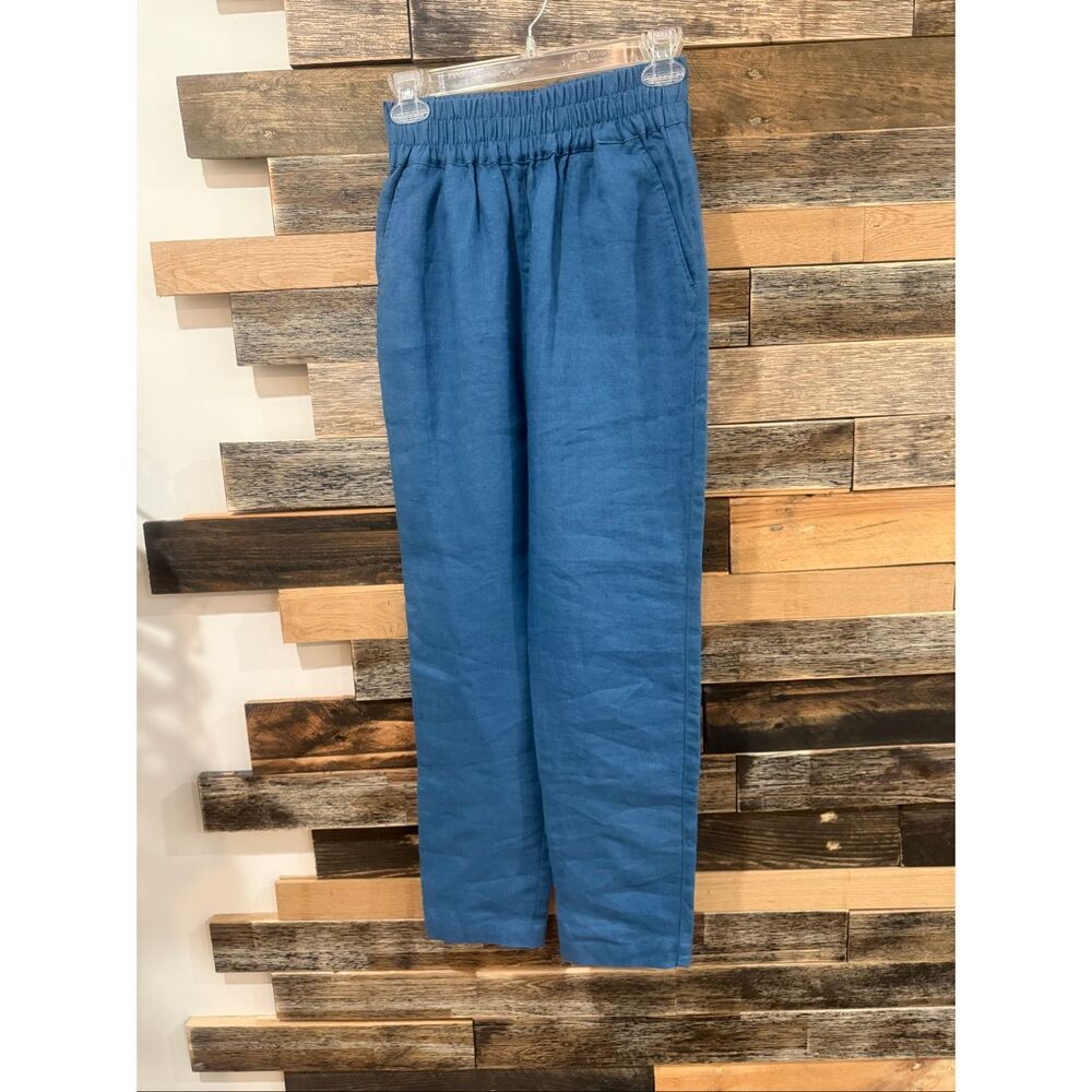 NotPerfectLinen linen boho relaxed pants indigo unknown style size S